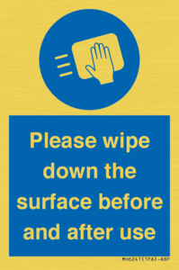 Please wipe down the surface before and after use